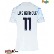 Camiseta Inter Milan Luis Henrique #11 Visitante Equipación para mujer 2025-26 manga corta